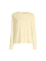 Dámske tréningové tričko Casall Soft Texture Long Sleeve, žlté