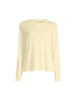 Dámske tréningové tričko Casall Soft Texture Long Sleeve, žlté