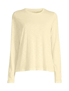 Dámske tréningové tričko Casall Soft Texture Long Sleeve, žlté
