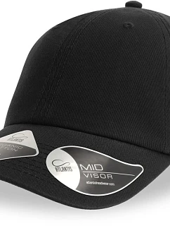 Atlantis Headwear Fraser 6-panelová čiapka s šiltom 33.0104 čierna