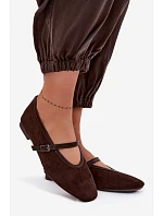 model 22091791 Eko semišové balerínky s páskem - Boto