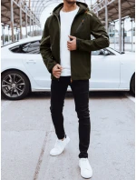 Pánska softshellová bunda s kapucňou zelená FashionStreet TX4480