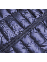 Tmavě modrá lehká prošívaná dámská bunda (5M706-215)