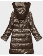 Hnědá dámská vypasovaná zimní bunda Line model 21247549 - ROSSE LINE