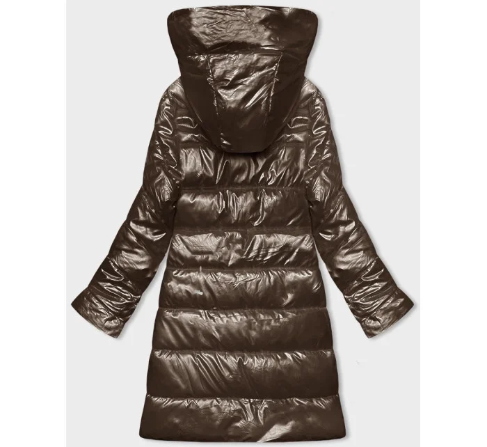 Hnědá dámská vypasovaná zimní bunda Line model 21247549 - ROSSE LINE