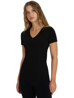 Dámské tričko  tmavě černé WAW25TTSH 20S model 21391888 - 4F