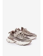 Športové tenisky Detská obuv na suchý zips Khaki Ronivelle Športové tenisky Detská obuv na suchý zips Khaki Ronivelle