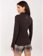 Blúzka JM BZ 3035.64 tmavohnedá Blúzka JM BZ 3035.64 tmavohnedá