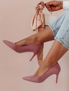 Dámske topánky na podpätku LAVENZA purple FashionStreet ZY0840