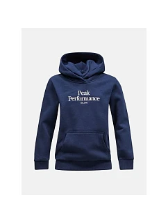 Mikina Peak Performance Jr Original Hood, tmavomodrá
