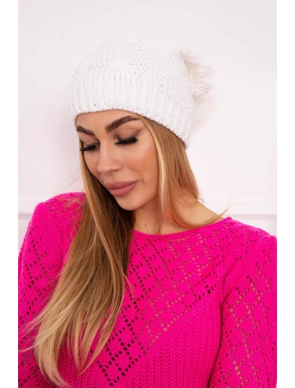 Fleecová čiapka Sandra K210 biela Fleecová čiapka Sandra K210 biela