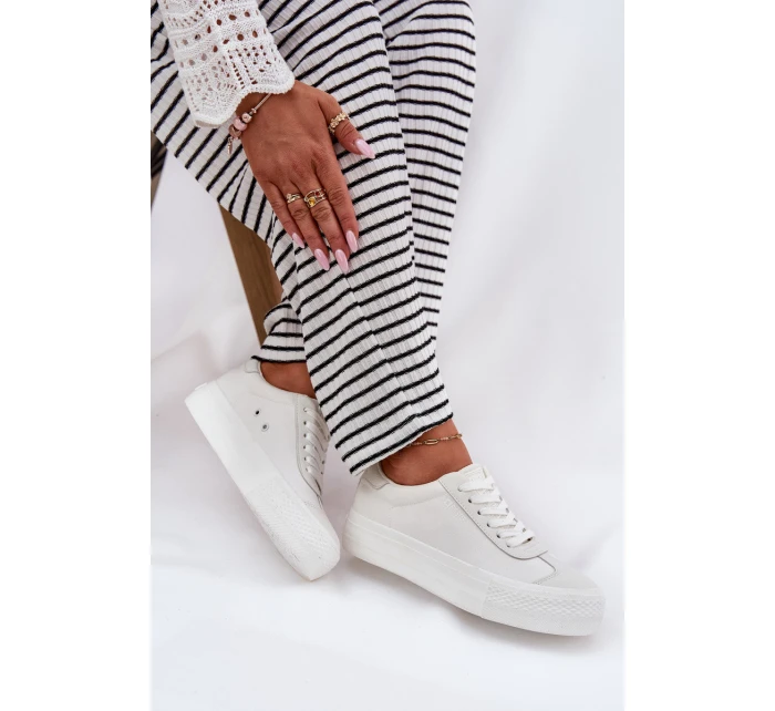Dámské tenisky na platformě Big Star model 21693218 Bílé - Big Star Shoes