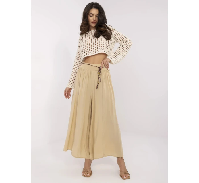 TW SP BI kalhoty model 20969337 béžové - FPrice TW SP BI kalhoty model 20969337 béžové - FPrice