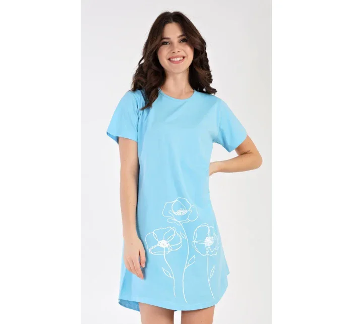 Dámska nočná košeľa s krátkym rukávom Leontína