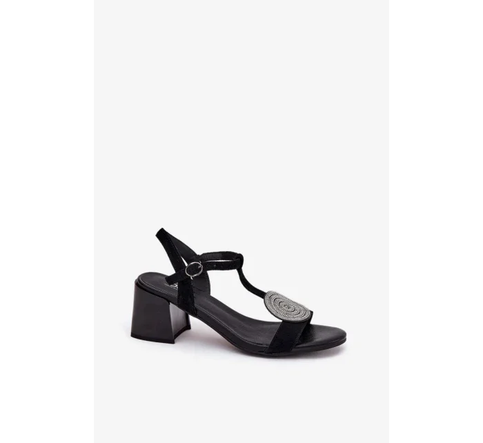 Sandále na podpätku model 211368 Krok vo veľkom štýle