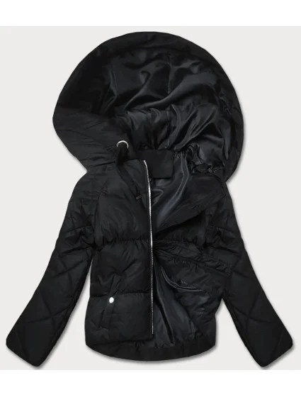 Čierna prechodná bunda s prešívanými rukávmi (5M3113-392) Čierna prechodná bunda s prešívanými rukávmi (5M3113-392)