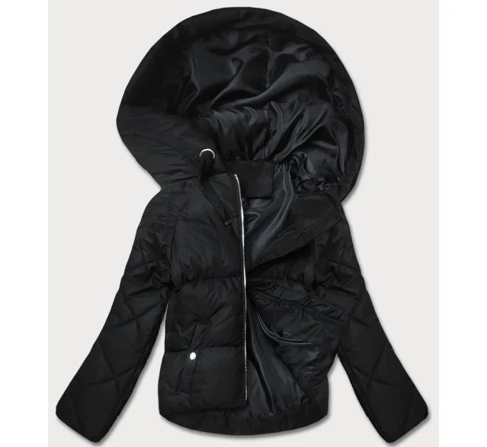 Čierna prechodná bunda s prešívanými rukávmi (5M3113-392) Čierna prechodná bunda s prešívanými rukávmi (5M3113-392)