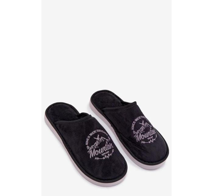 Pánské Černé Pantofle model 21793959 - Boto