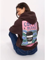Bluza model 21253067 ciemny brązowy - FPrice Bluza model 21253067 ciemny brązowy - FPrice