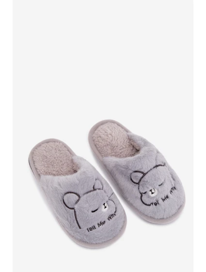 Detské papuče s kožušinou - modré Norene