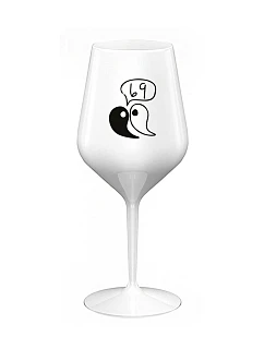 69 - biely nerozbitný pohár na víno 470 ml