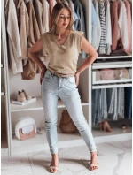 Dámská halenka krátká zlatá Dstreet model 21985789 - FashionStreet