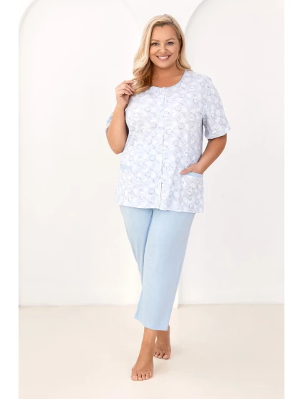Pyžamo model 21890506 cr/r 2XL3XL W26 dámské rozepínací - Regina