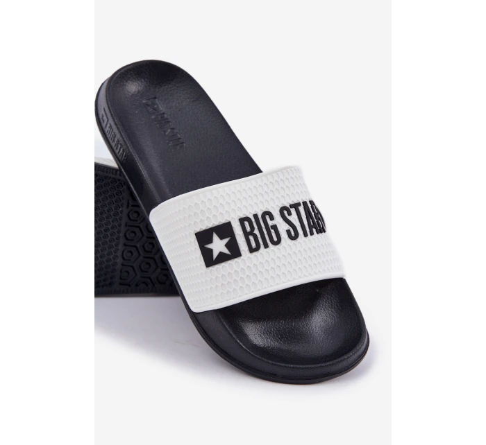 Męskie Klapki Big Star JJ174506 Białe