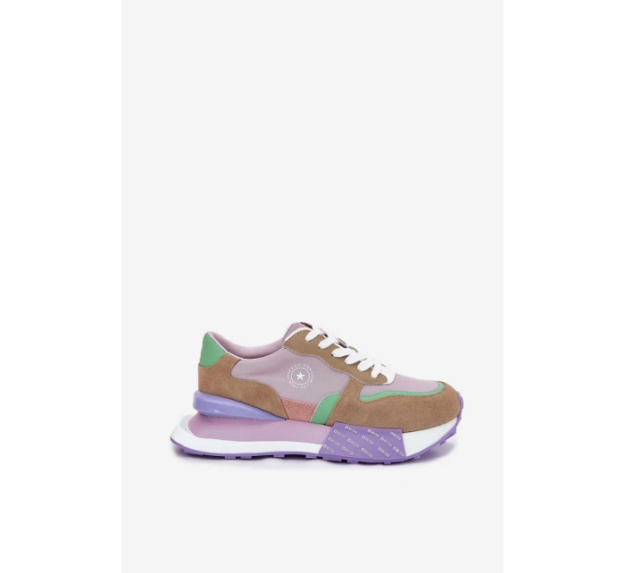 Semišové Dámské Tenisky Na Platformě Big Star model 21695289 HIPOLY SYSTEM Růžové - Big Star Shoes Semišové Dámské Tenisky Na Platformě Big Star model 21695289 HIPOLY SYSTEM Růžové - Big Star Shoes