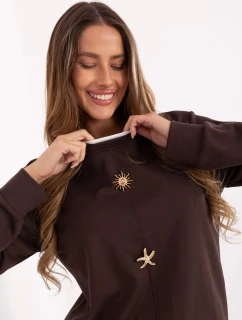 Bluza RV BL model 21717659 ciemny brązowy - FPrice