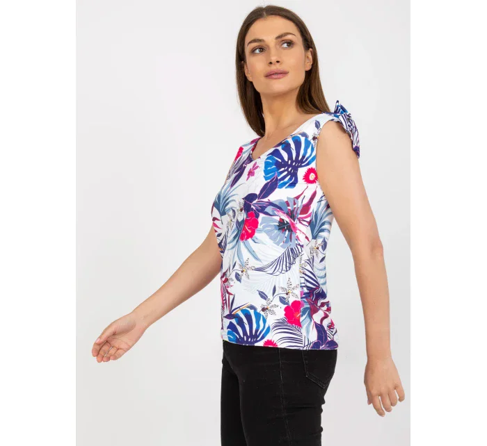 Dámsky top WN TP 1482 4.67 biely a tmavomodrý Dámsky top WN TP 1482 4.67 biely a tmavomodrý