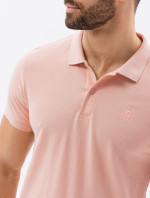 Ombre Polo tričká S1374 Peach