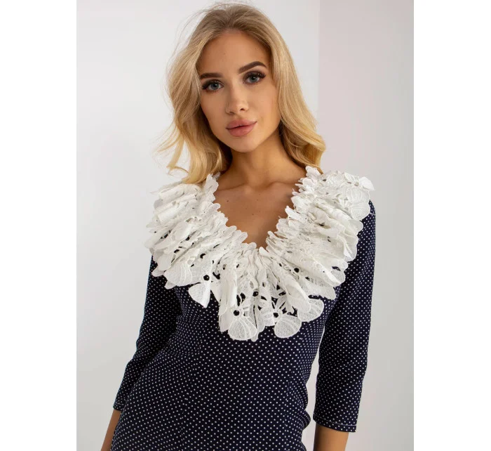 Dámské šaty LK SK model 20331408 tmavě modré - Lakerta Dámské šaty LK SK model 20331408 tmavě modré - Lakerta