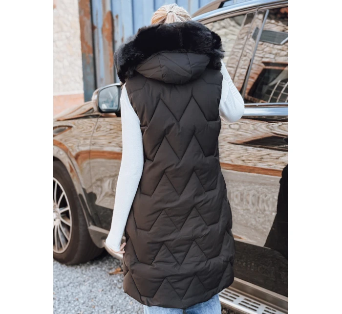 Dámska prešívaná vesta čierna FashionStreet TY5262