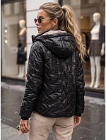 Kurtka damska przejściowa z kapturem czarna model 22341029 - FashionStreet