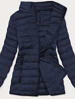 Tmavomodrá ľahká prešívaná dámska bunda (20311-221)