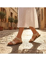 Dámske slip-on sandále béžové Artiker 58C0628 Dámske slip-on sandále béžové Artiker 58C0628