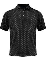 Cutter & Buck Virtue Polo Printed Men Pánske funkčné polo „Printed“ 68.4432 čierne Cutter & Buck Virtue Polo Printed Men Pánske funkčné polo „Printed“ 68.4432 čierne