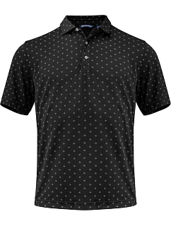 Cutter & Buck Virtue Polo Printed Men Pánske funkčné polo „Printed“ 68.4432 čierne