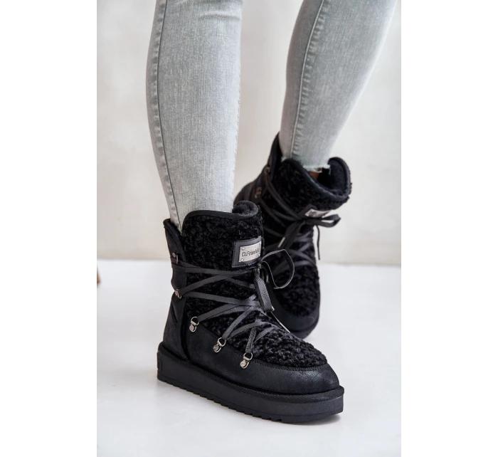 Śniegowce Na Platformie Wegańskie D.Franklin DFSH370004 Czarne Śniegowce Na Platformie Wegańskie D.Franklin DFSH370004 Czarne