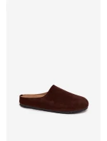 Dámské pantofle na platformě čokoládové model 21709390 - Boto Dámské pantofle na platformě čokoládové model 21709390 - Boto