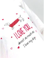 Dámské triko na spaní bílá model 8023757 - NoiDiNotte Dámské triko na spaní bílá model 8023757 - NoiDiNotte