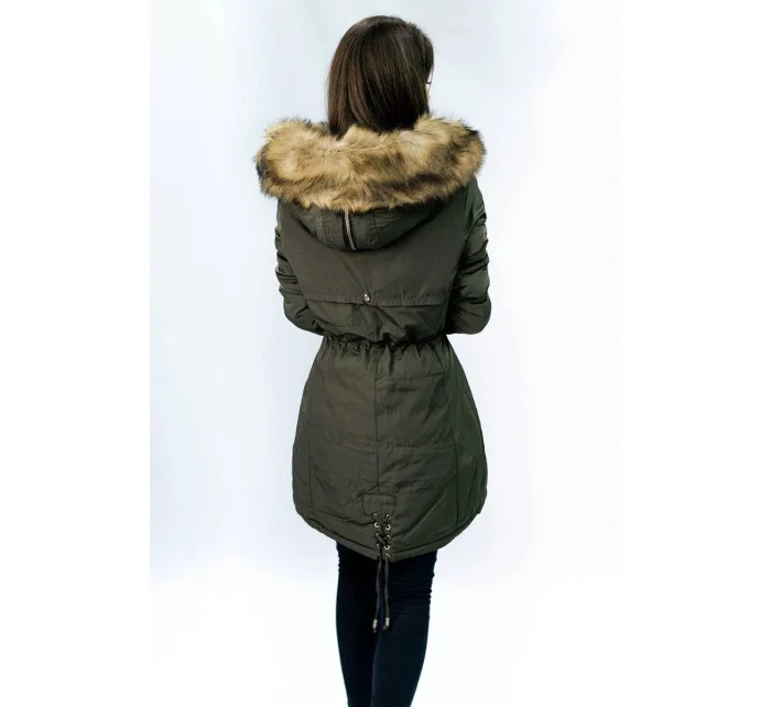 CIEPŁA DAMSKA PARKA ZIMOWA KHAKI model 21241757 - MHM CIEPŁA DAMSKA PARKA ZIMOWA KHAKI model 21241757 - MHM