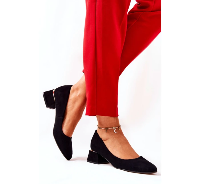 Semišové lodičky Lewski model 21571536 Černé - Boto