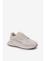 Dámské Tenisky Big Star model 21683893 Světle béžové - Big Star Shoes Dámské Tenisky Big Star model 21683893 Světle béžové - Big Star Shoes
