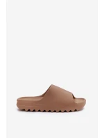 Dámské pantofle na platformě hnědé Olyria Dámské pantofle na platformě hnědé Olyria