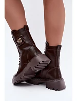 Dámské boty s ozdobným a ekokůže model 22348837 - Boto Dámské boty s ozdobným a ekokůže model 22348837 - Boto