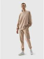 Dámska oversize mikina 4F - béžová