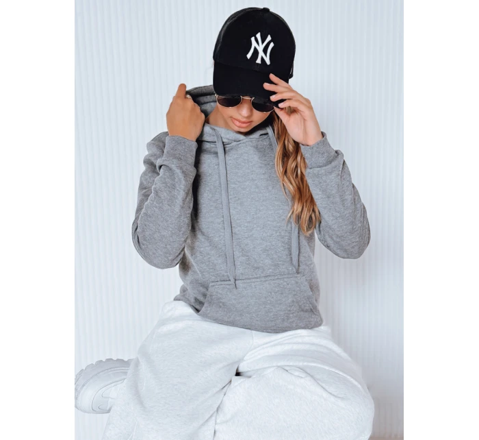 Dámská mikina BASIC s kapucí antracitová model 21962134 - FashionStreet