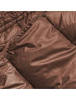 Oversize obojstranná bunda v čiernej a hnedej farbe (h-1088-01)